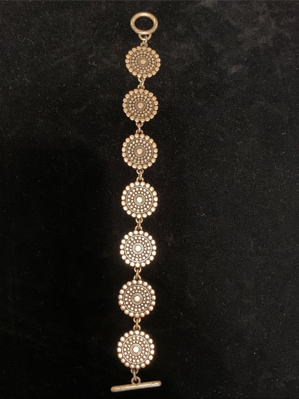 Lucky Brand Gold Floral Link Bracelet